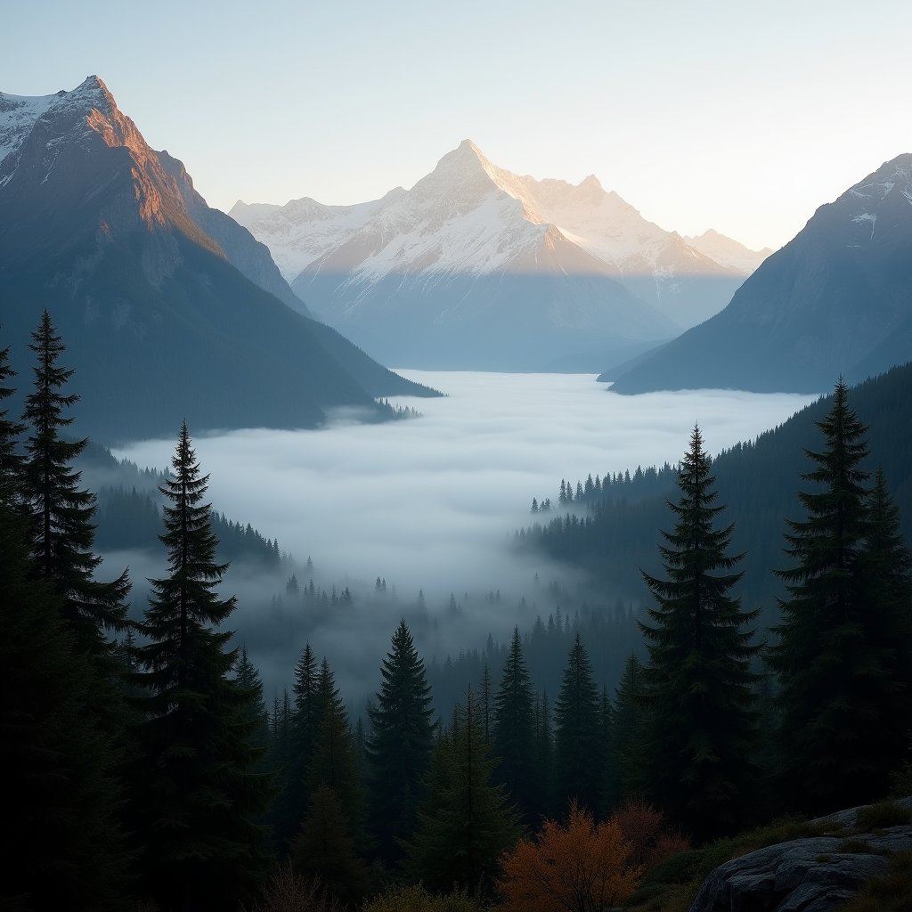 Veil of Silent Peaks - Meditation AI stock