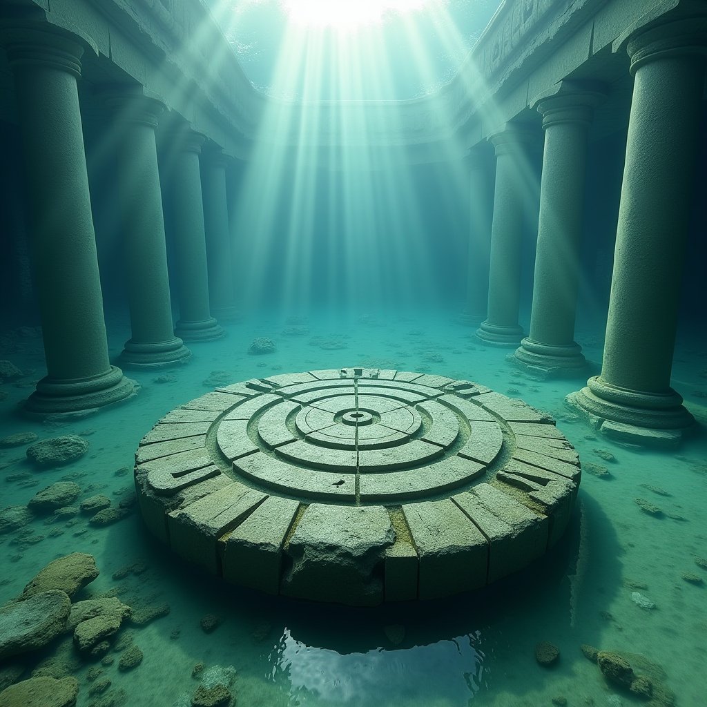 Stillness Beneath Forgotten Stone - Meditation AI stock