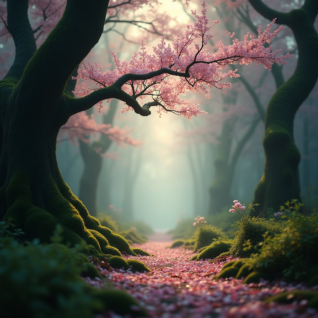 Petals of Sacred Dawn - Meditation AI stock