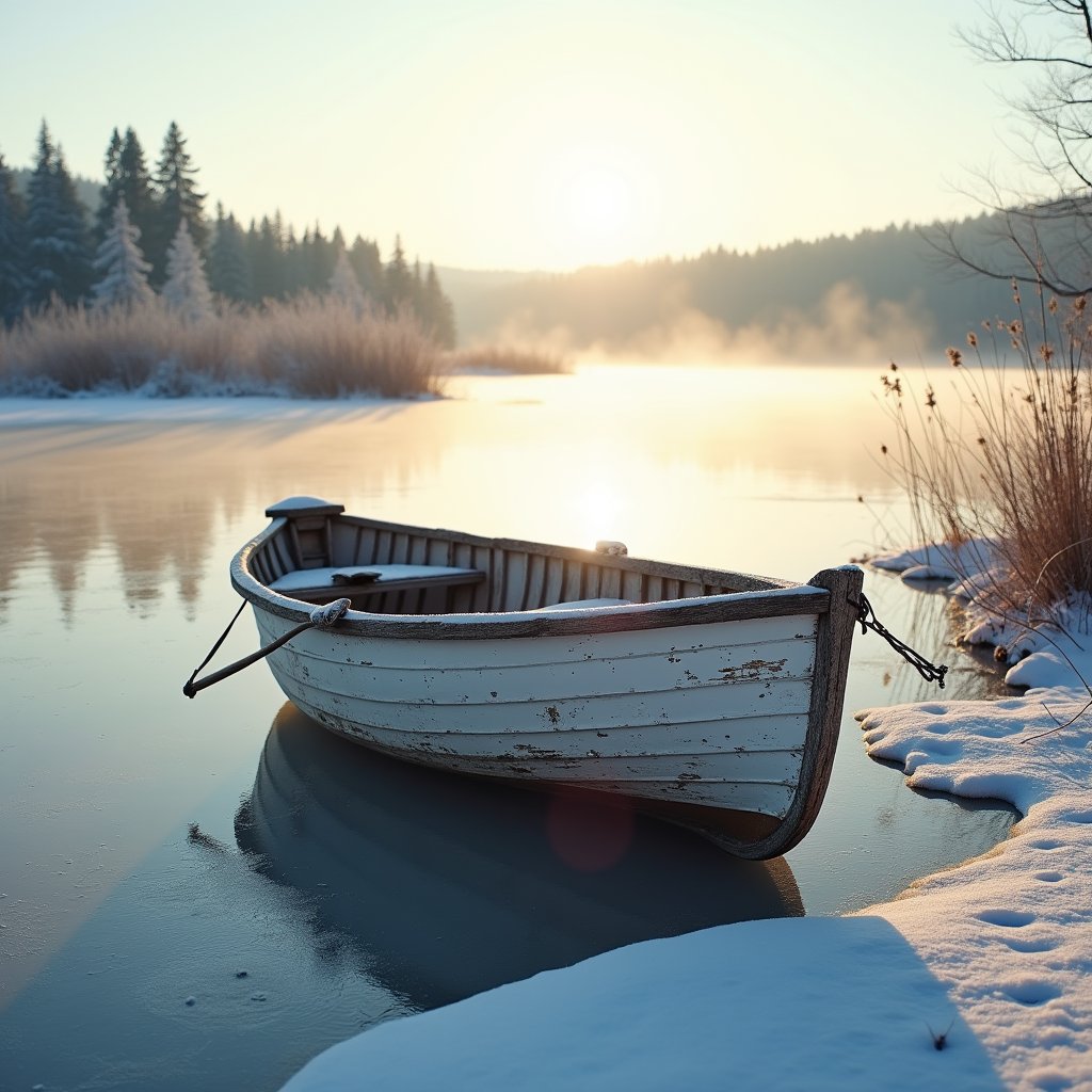 Solitude on Frozen Glass