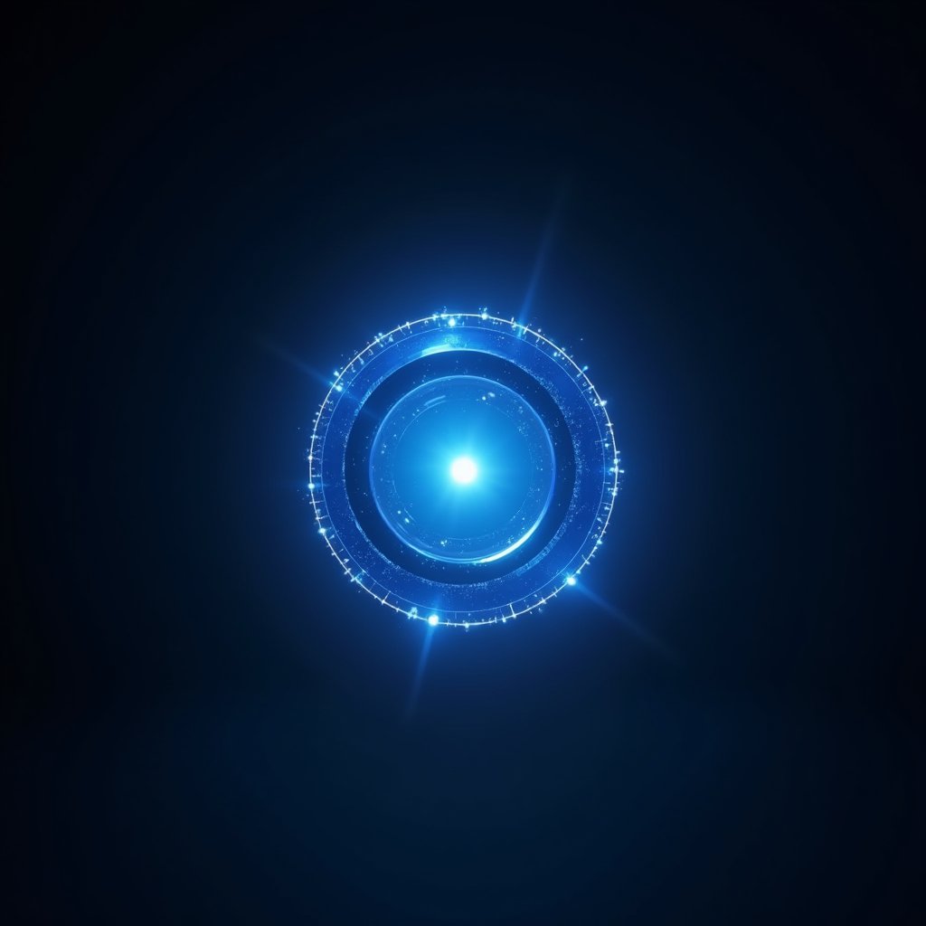 Glowing Like Particle - Motion Graphics AI stock