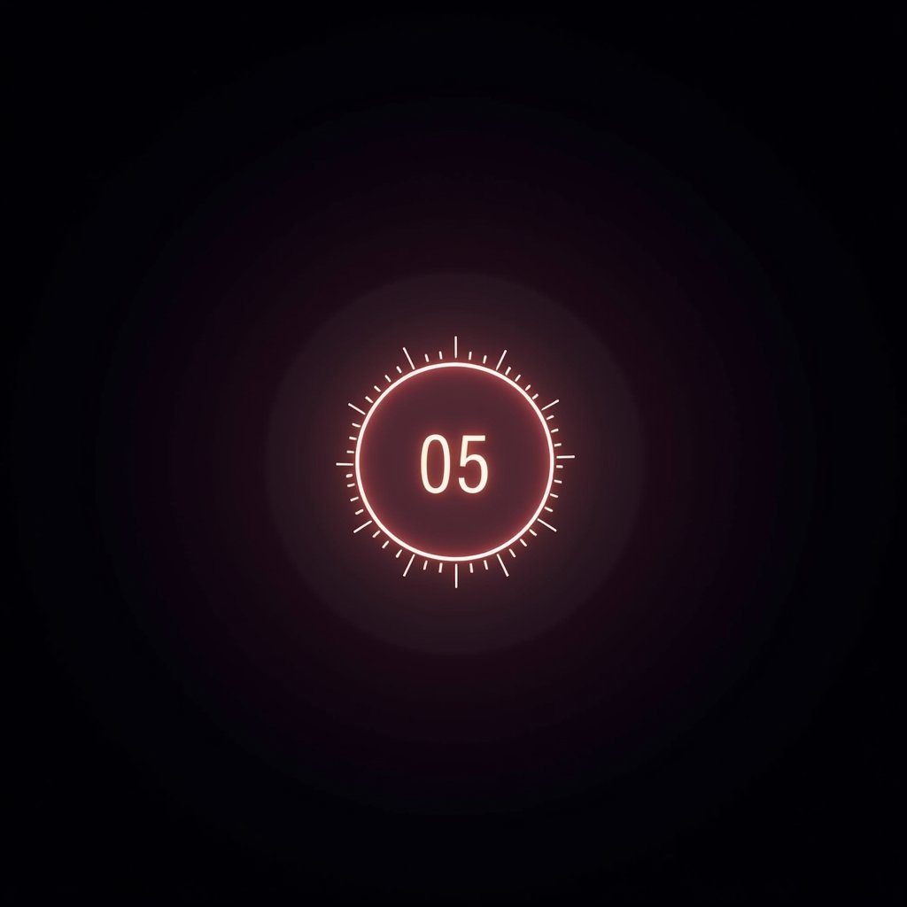 Chrono Glow Countdown - Motion Graphics AI stock