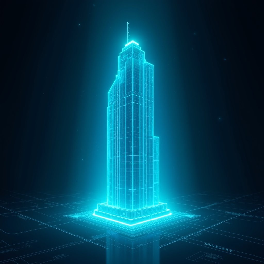 Blueprint of Tomorrow - Motion Graphics AI stock