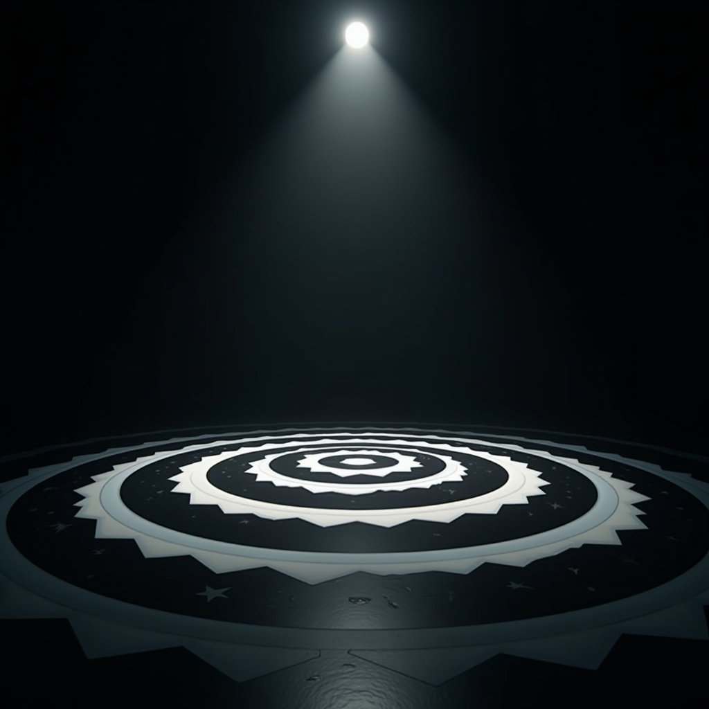 Hypnotic Rings of Illusion - Motion Graphics AI stock