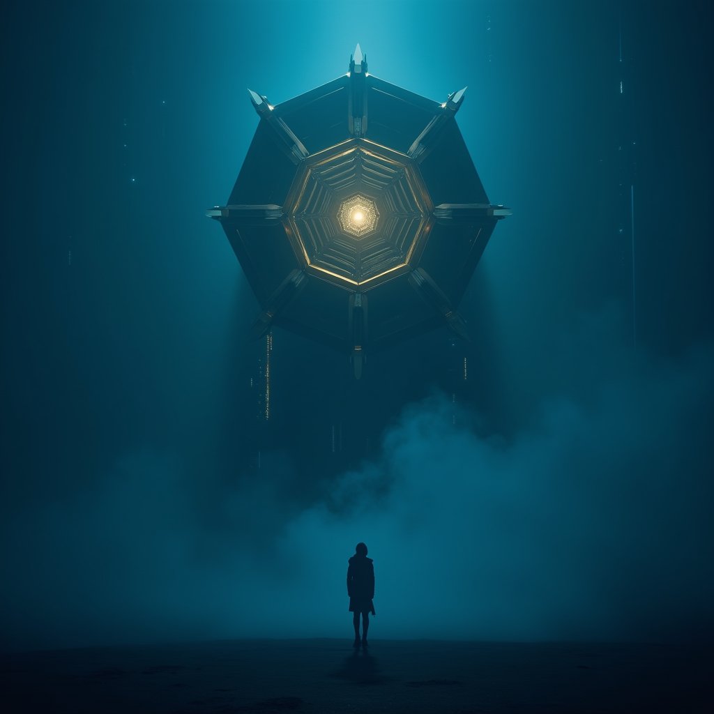 Foghorn in Binary Fog - Motion Graphics AI stock