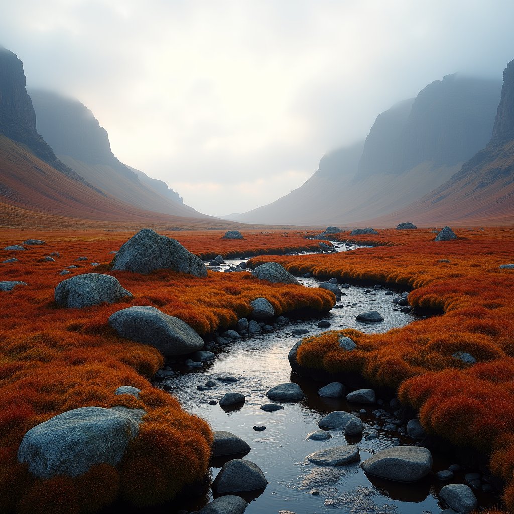 Tundra's Autumn Whisper - Nature AI stock