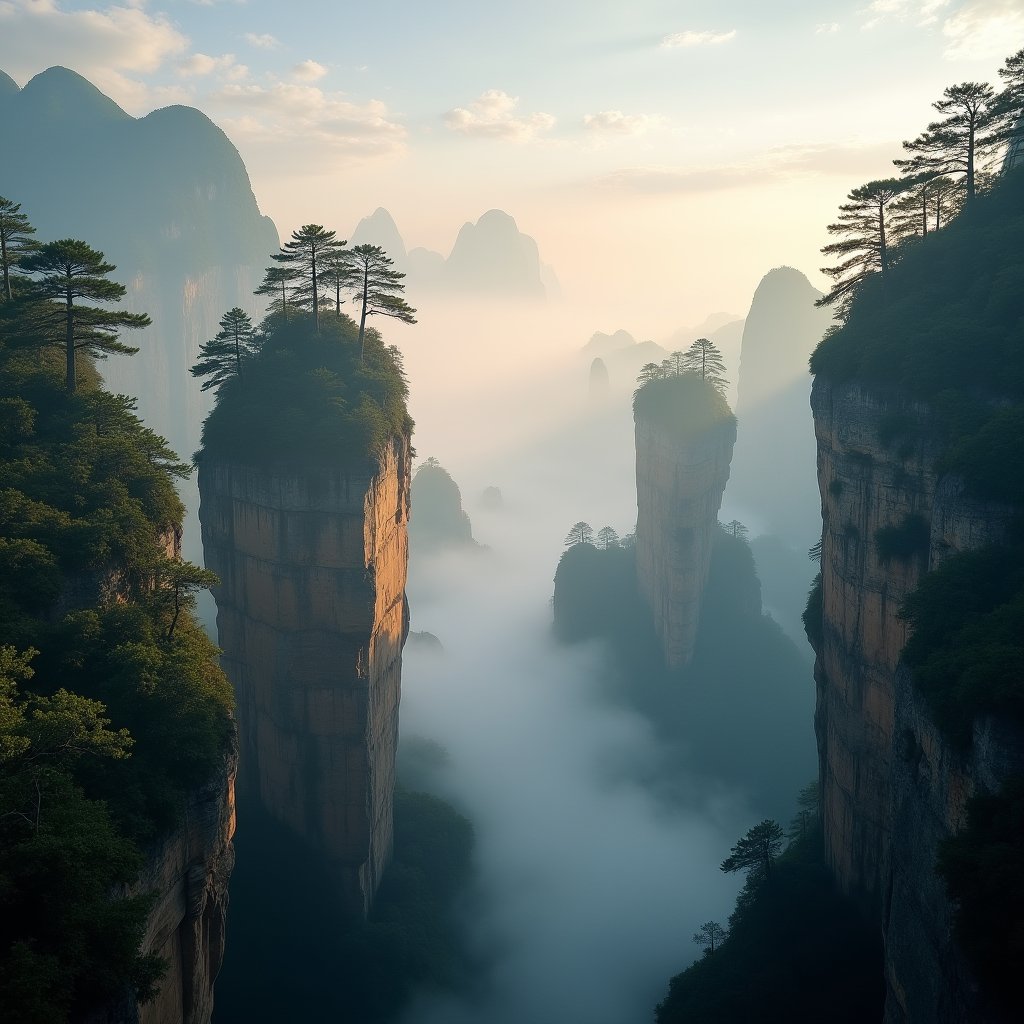 Pillars of the Mist - Nature AI stock
