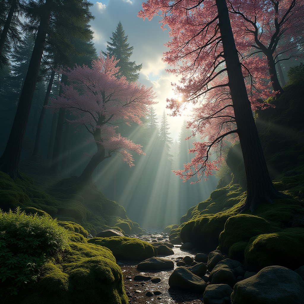 Highland Redwood Spring - Nature AI stock