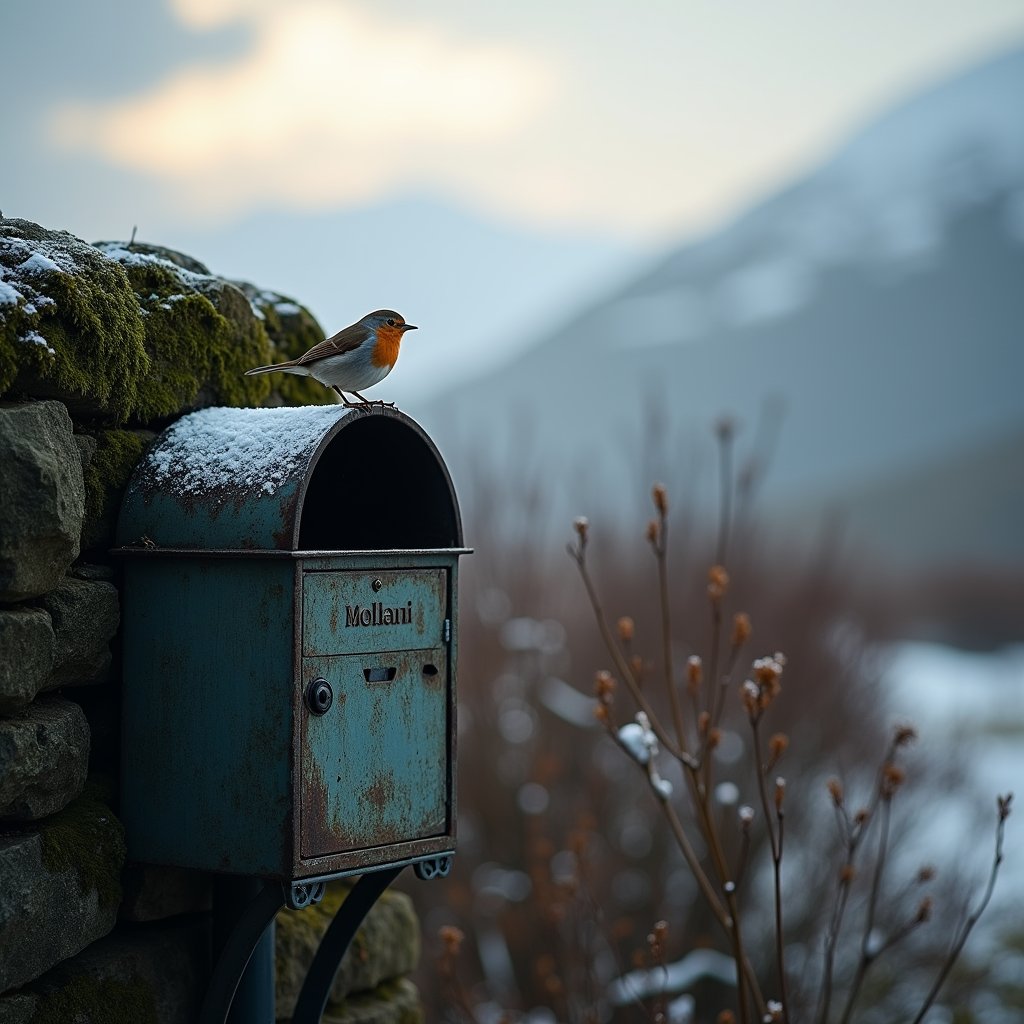First Snow On The Mailbox - Nature AI stock
