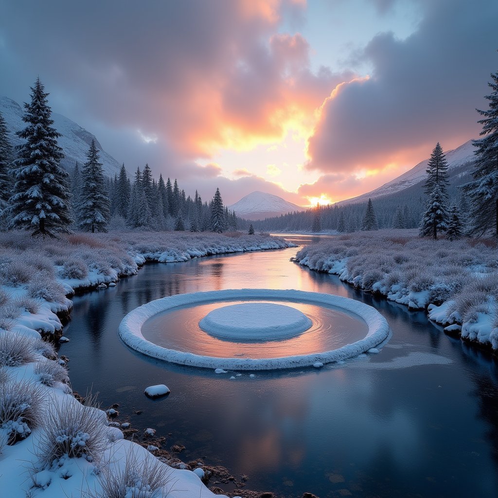 Spinning Ice Disk in Highland Glen