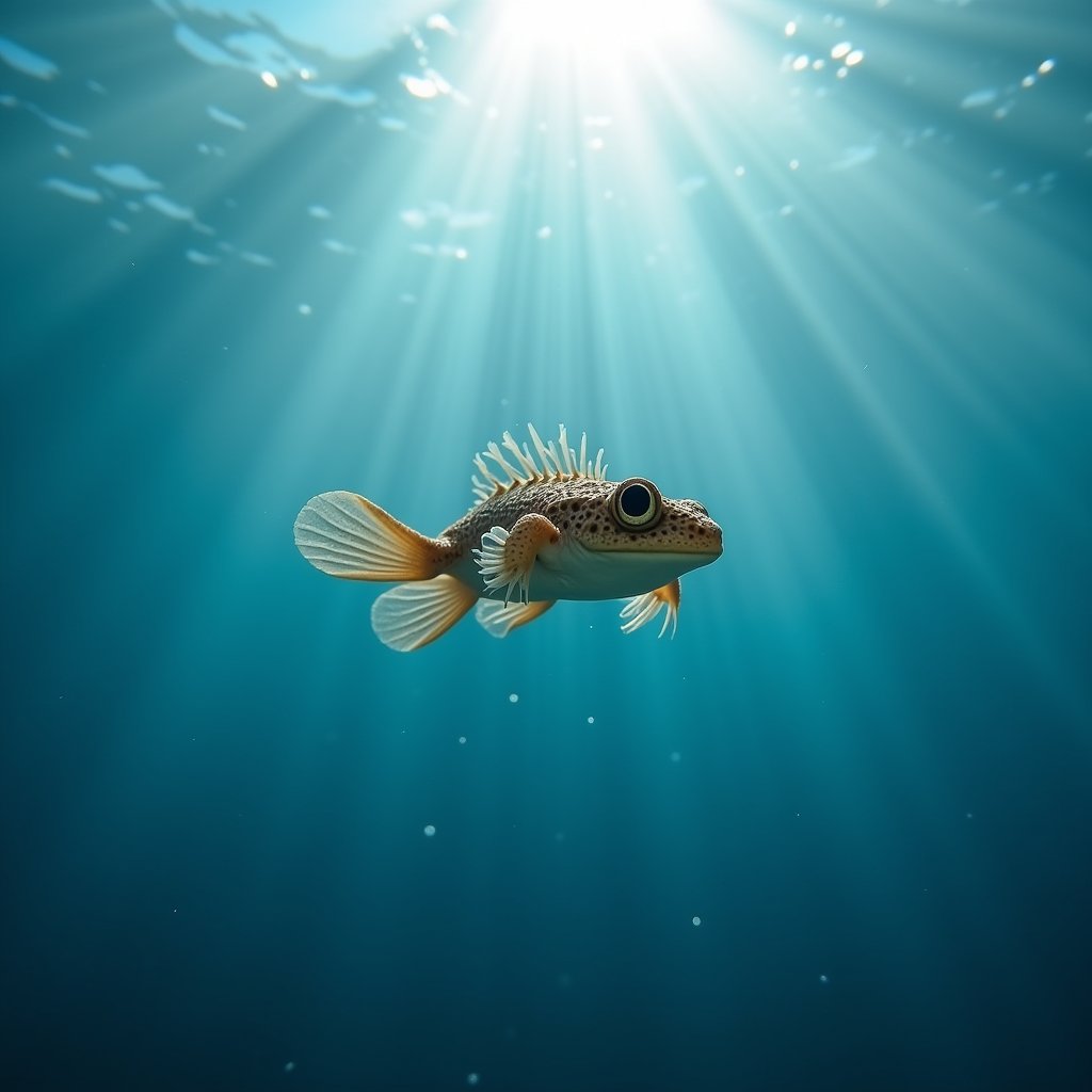 Camouflaged Drifter of the Deep - Ocean Deep AI stock