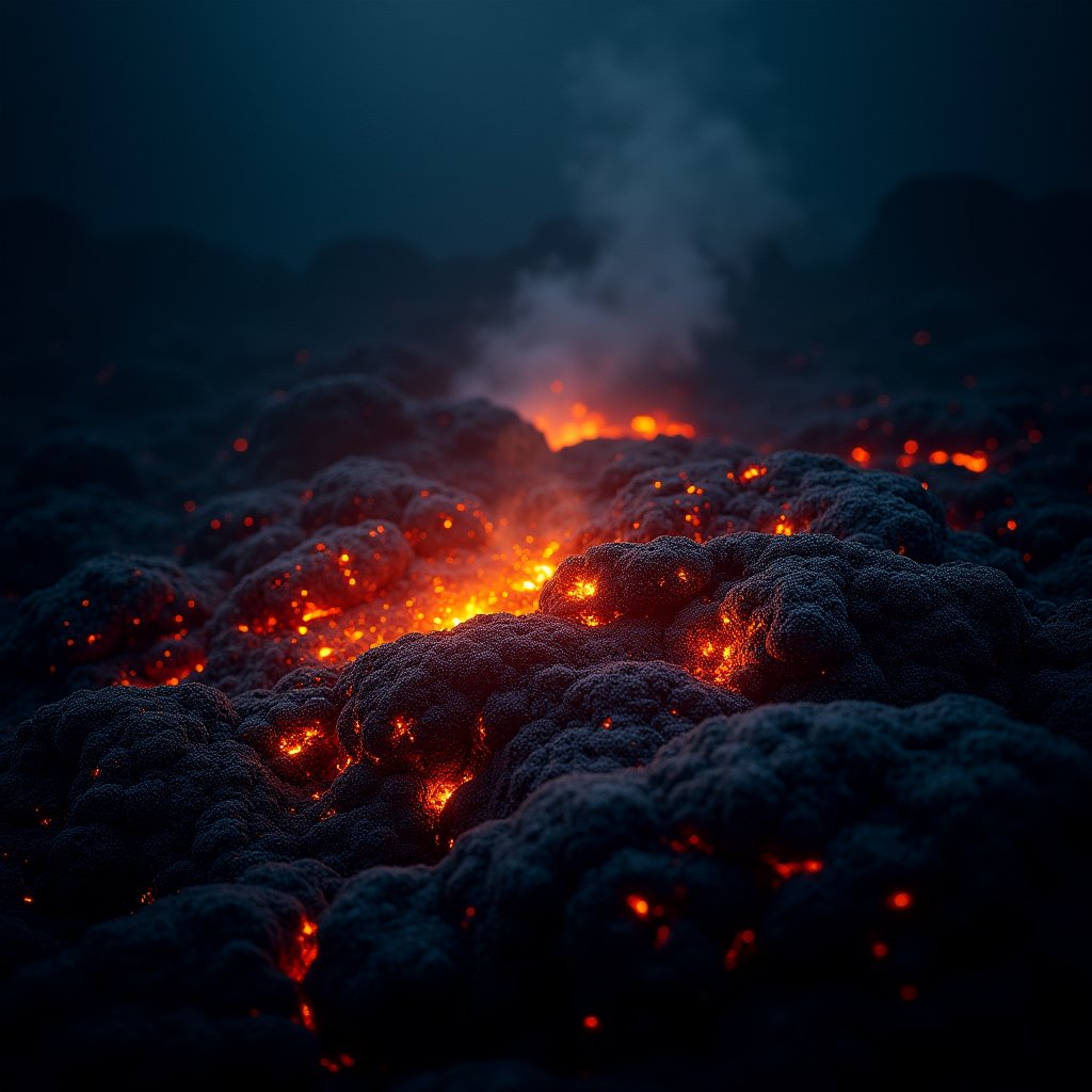 Pillow Lava Glows on Seamount - Ocean Deep AI stock