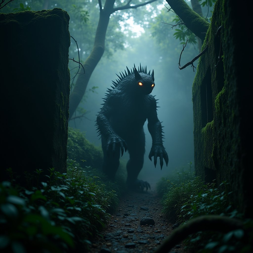 The Chupacabra's Ancient Vigil - Paranormal AI stock