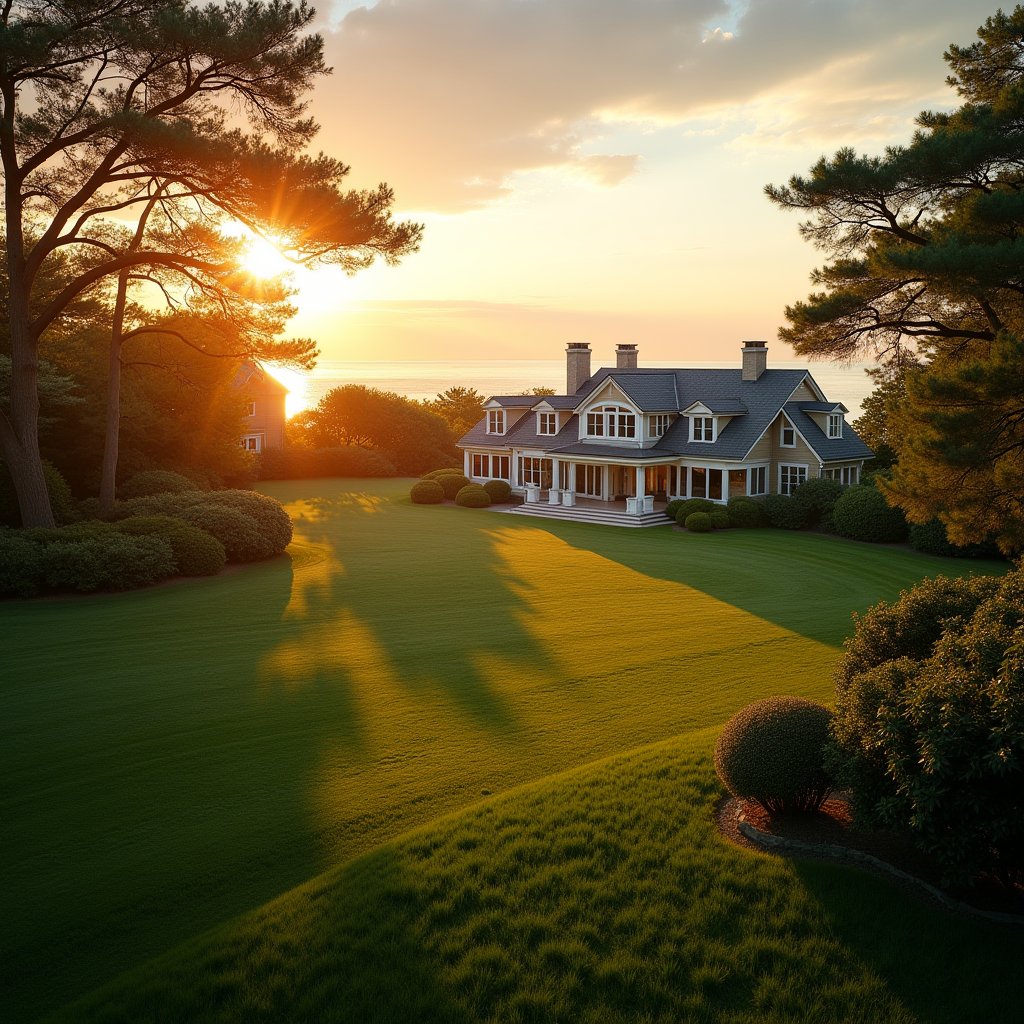 Golden Hour Hamptons Haven - Real Estate AI stock