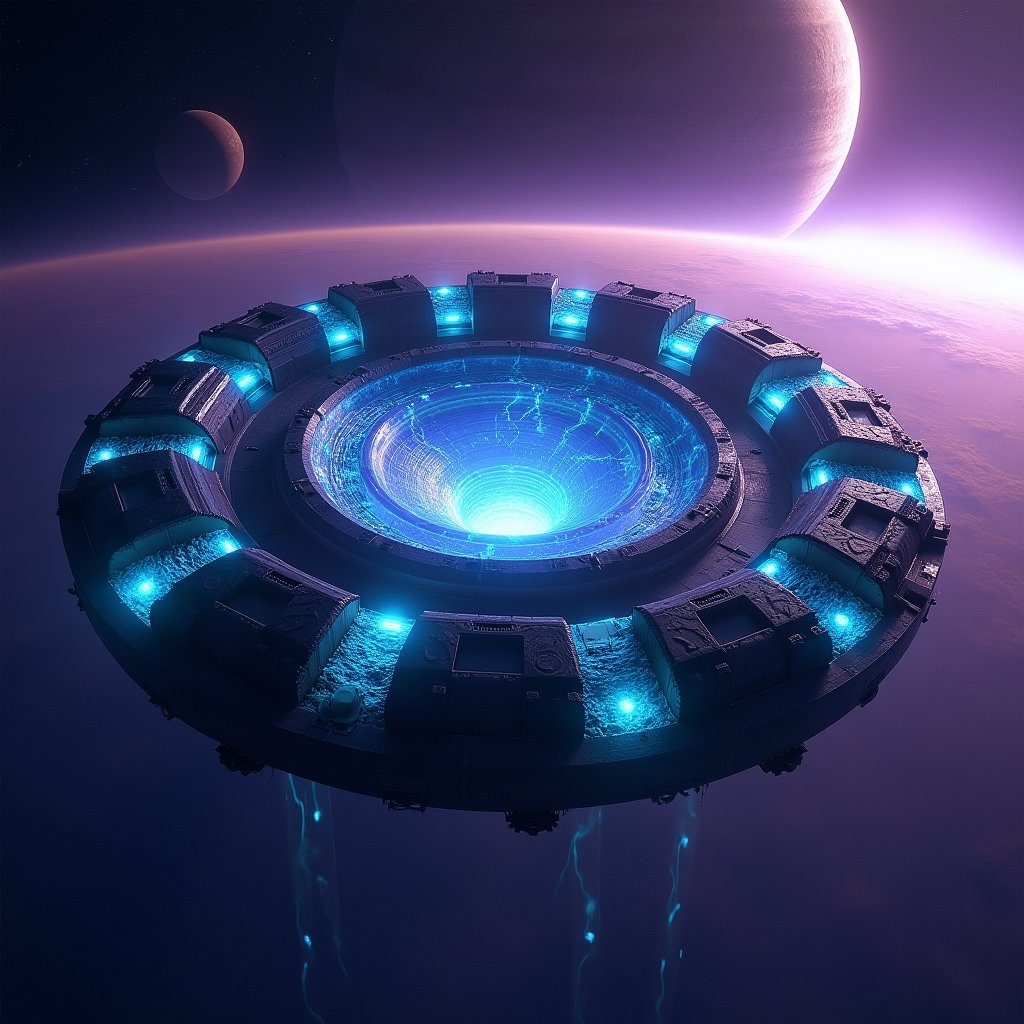 Quantum Gateway to the Stars - Sci-Fi AI stock