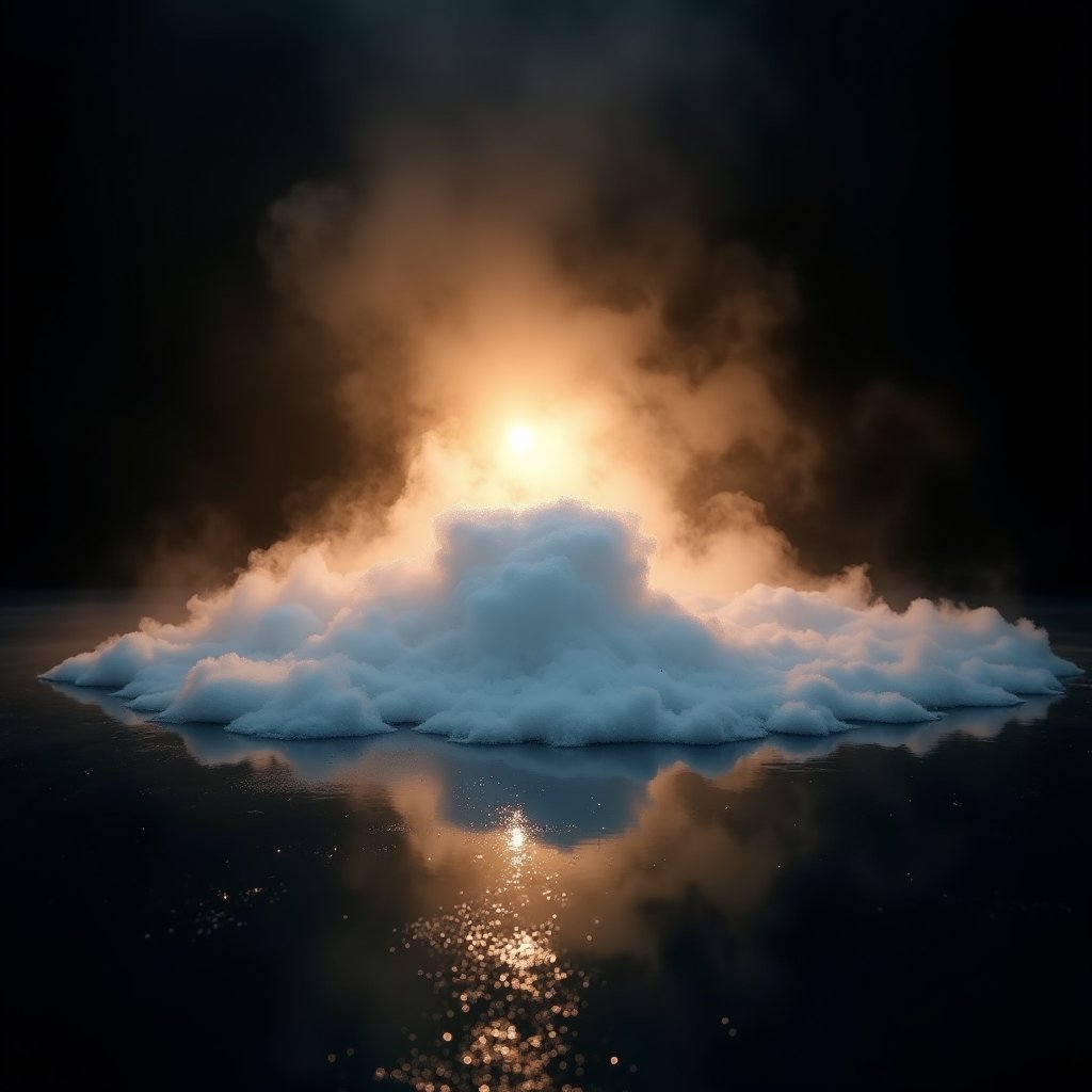 Ethereal Fog Over Dark Waters - Smoke & Dust AI stock