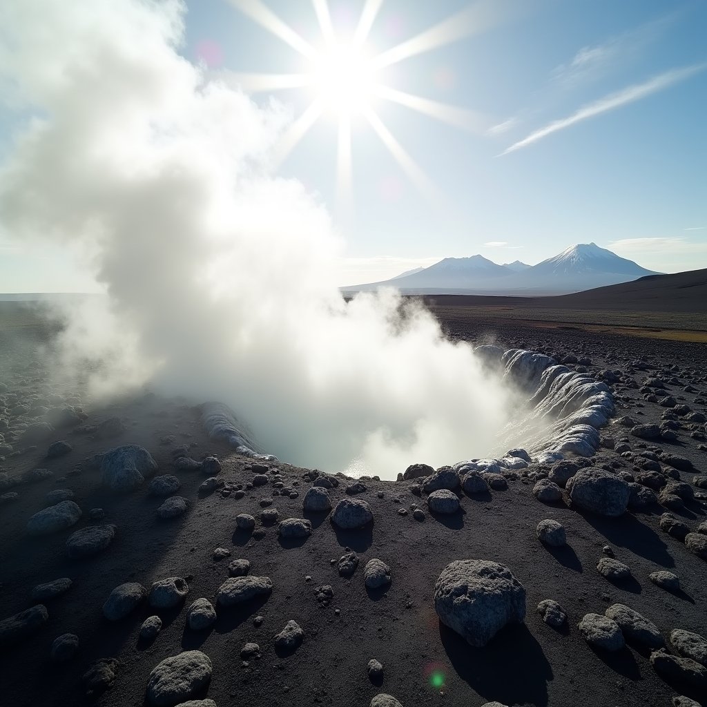 Earth's Breath in Light - Smoke & Dust AI stock