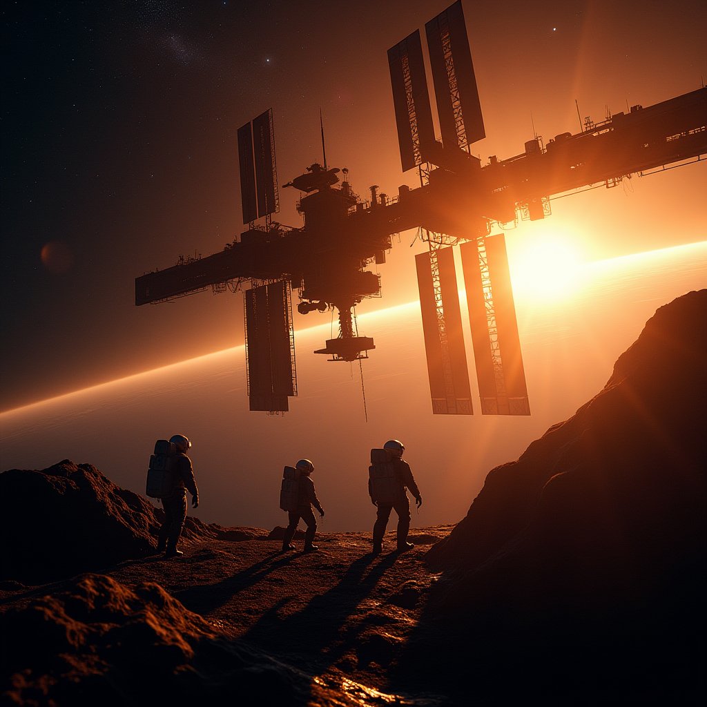 Orbital Construction at Dawn - Space AI stock