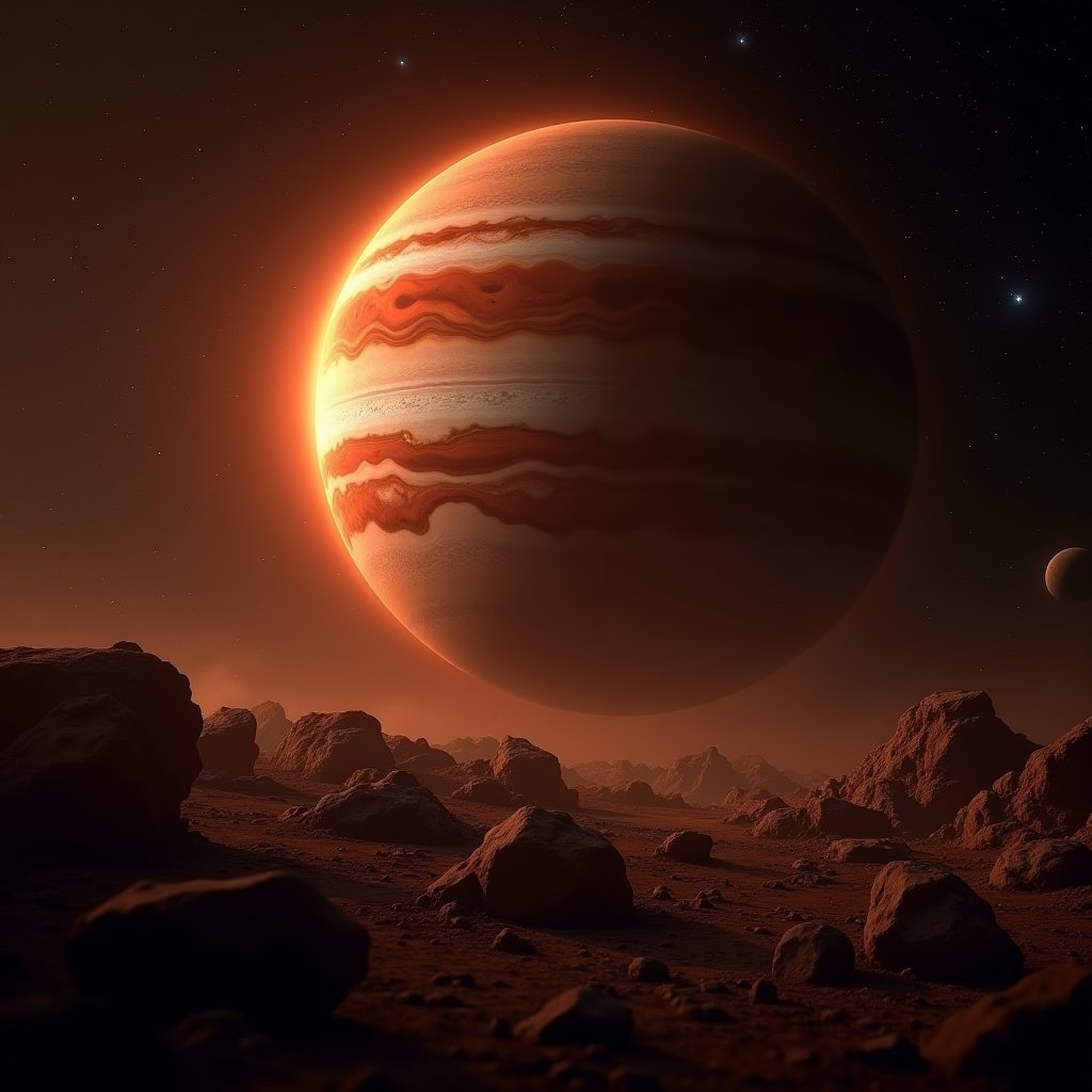 Jupiter's Crimson Tempest - Space AI stock