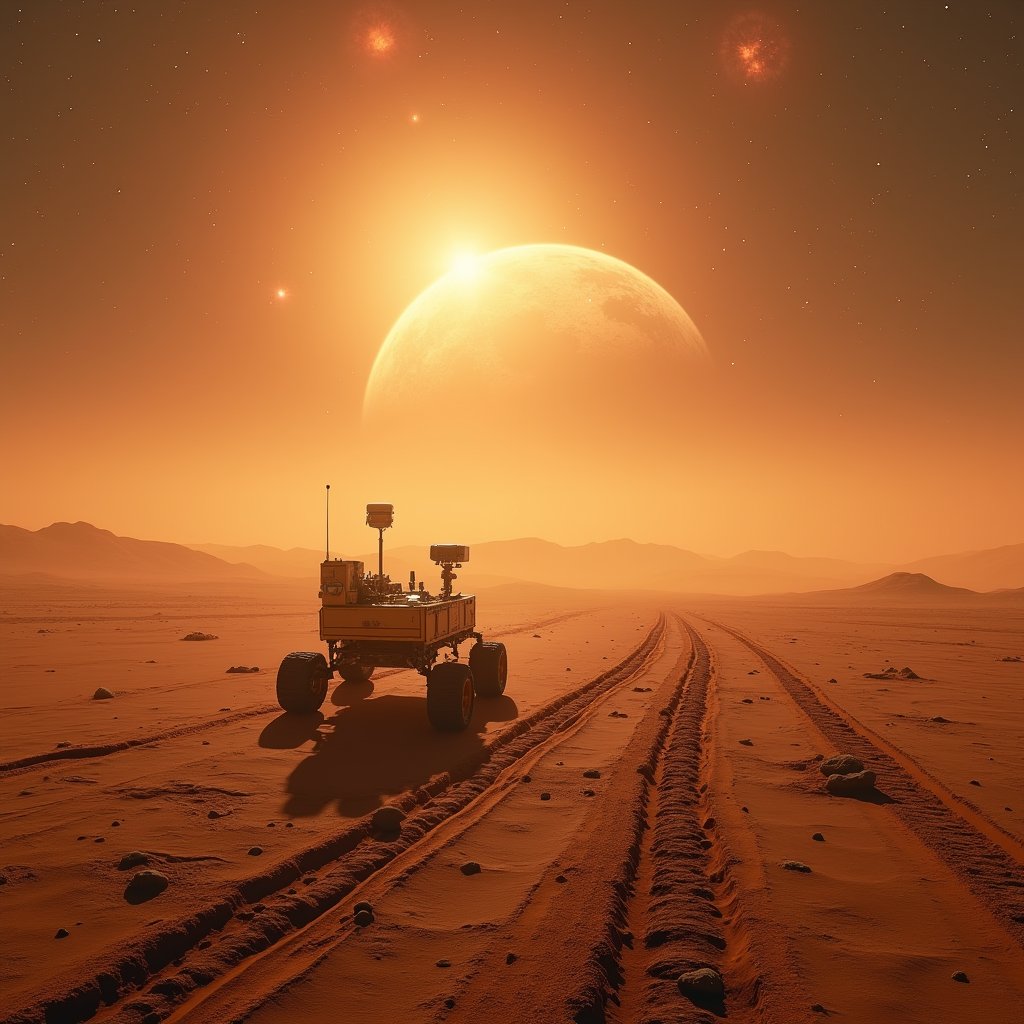 Tracks Across the Nebula Plain