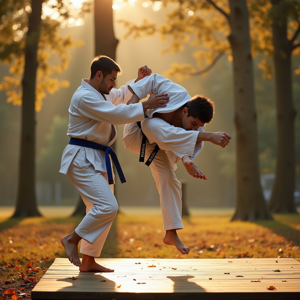 Flight of the Judo Throw - Sport AI stock