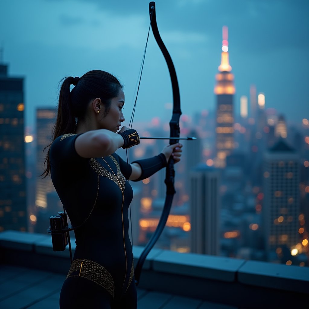 Rooftop Archer's Release - Sport AI stock
