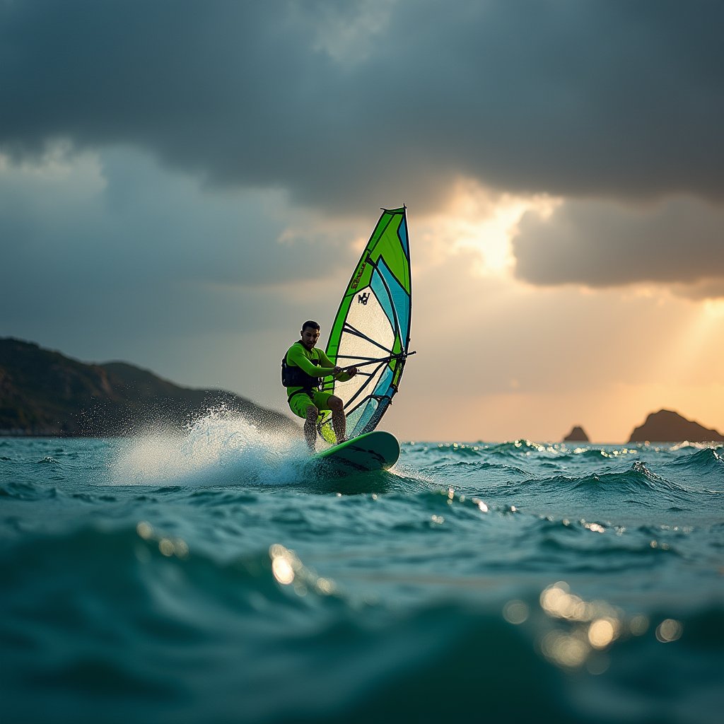Teal Sail Against Storm - Sport AI stock