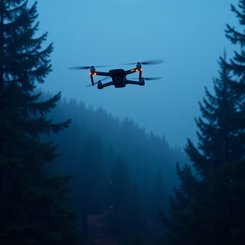 Thermal Eye Over Misty Ridge - Technology & Gadgets AI stock
