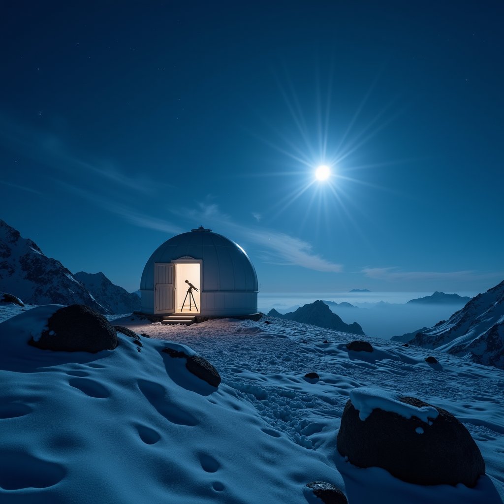 Silver Dome Above Cloud Sea