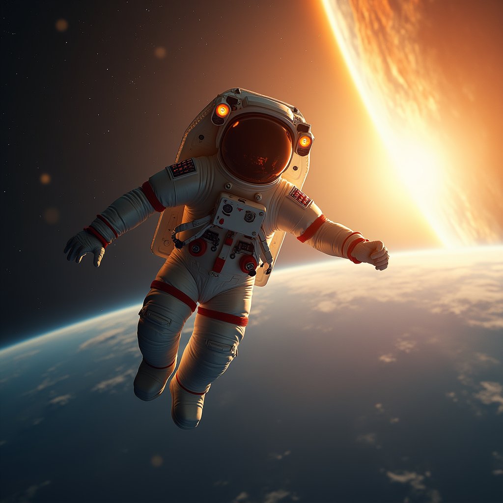 Solar Jacket Drifts in Orbit
