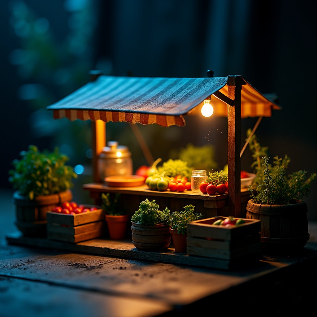 Stall of Fleeting Moments - Timelapse AI stock