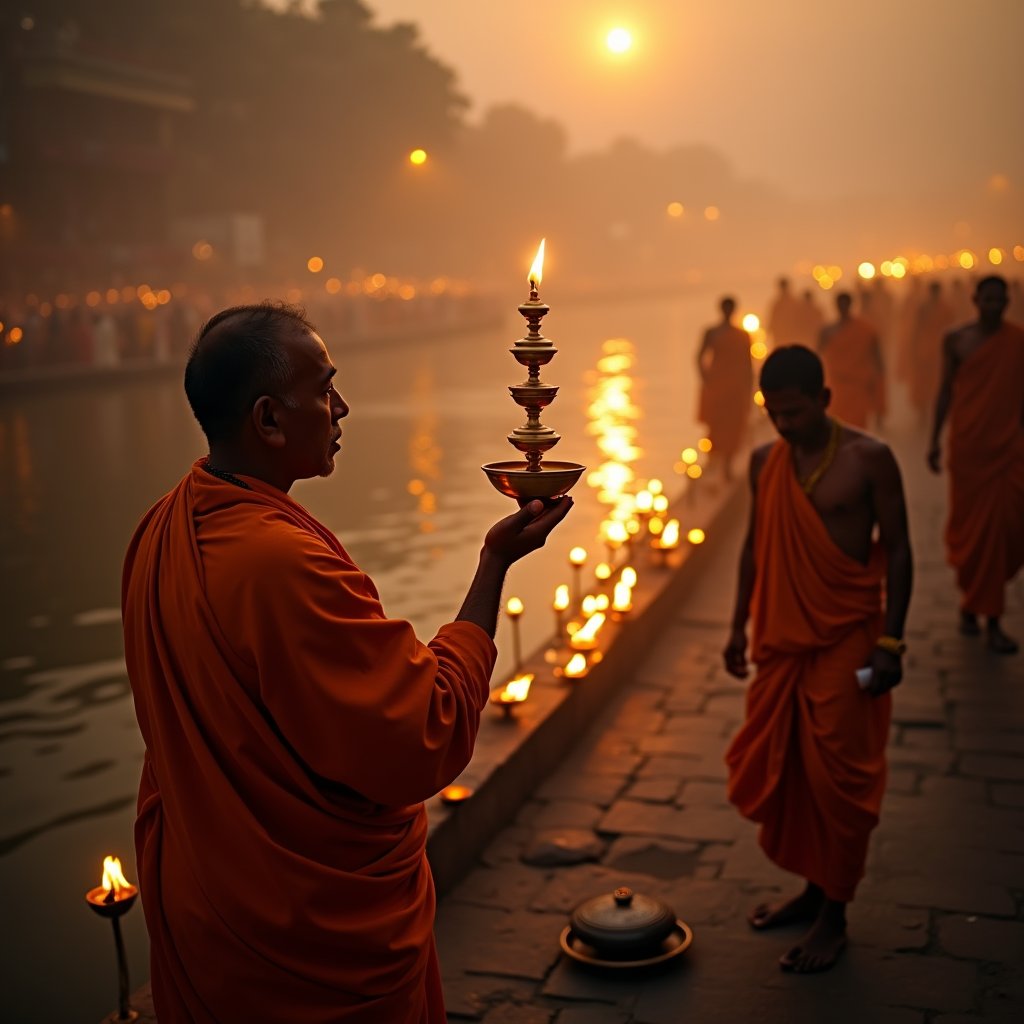 Varanasi's Eternal Fire - Travel AI stock