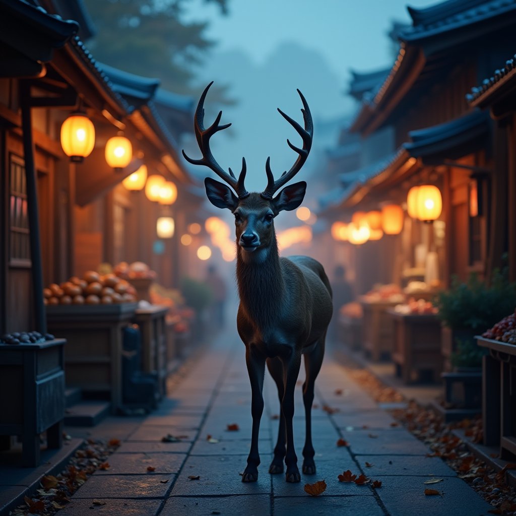 Nara's Twilight Stroll - Travel AI stock