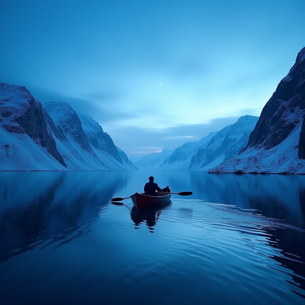 Fjord of Silent Reflections - Travel AI stock