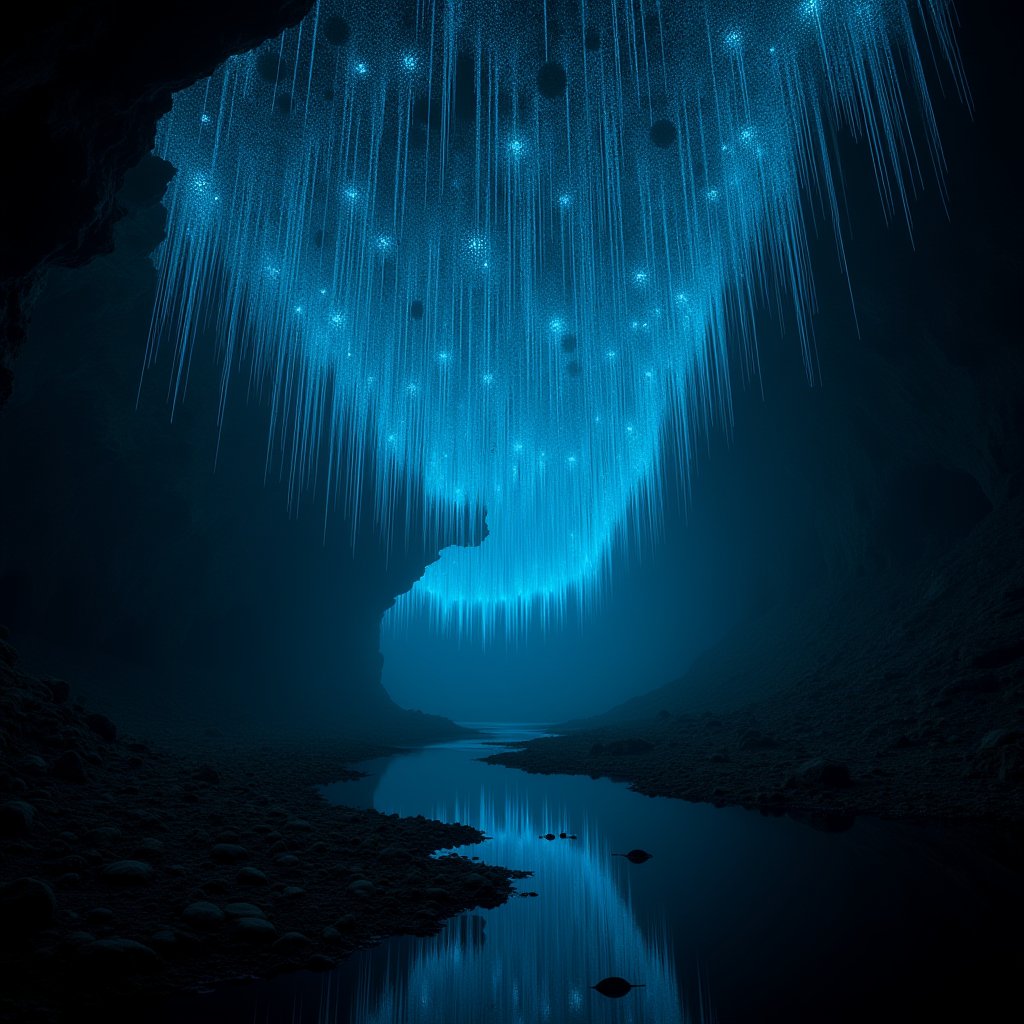 Galaxy Beneath Waitomo - Underground AI stock