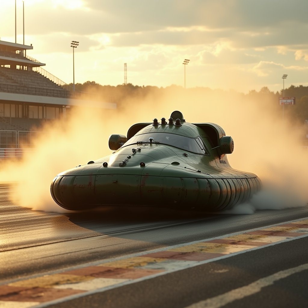 Hovercraft Storm the Circuit - Vehicles AI stock