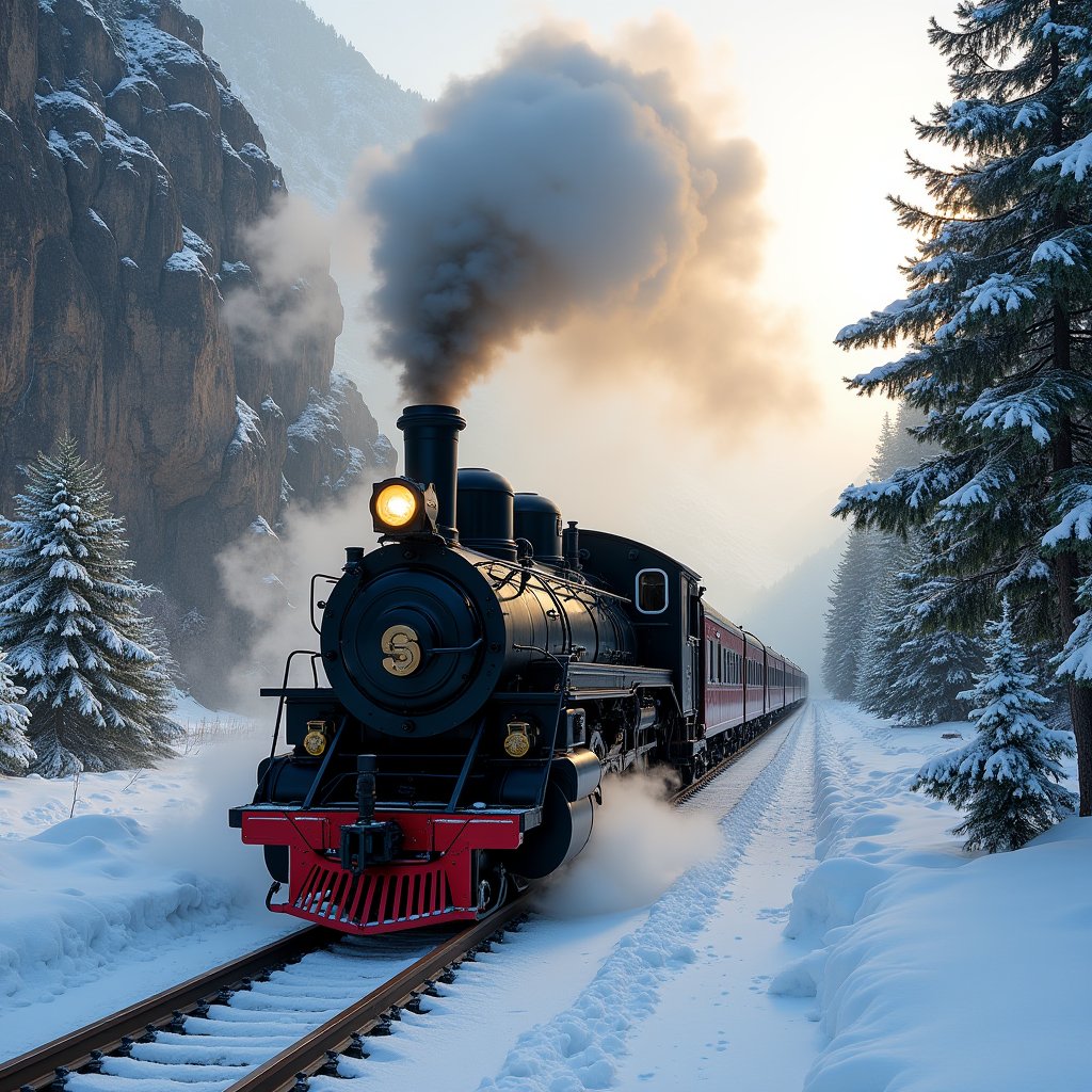 Steel Thunder in Snow - Vehicles AI stock