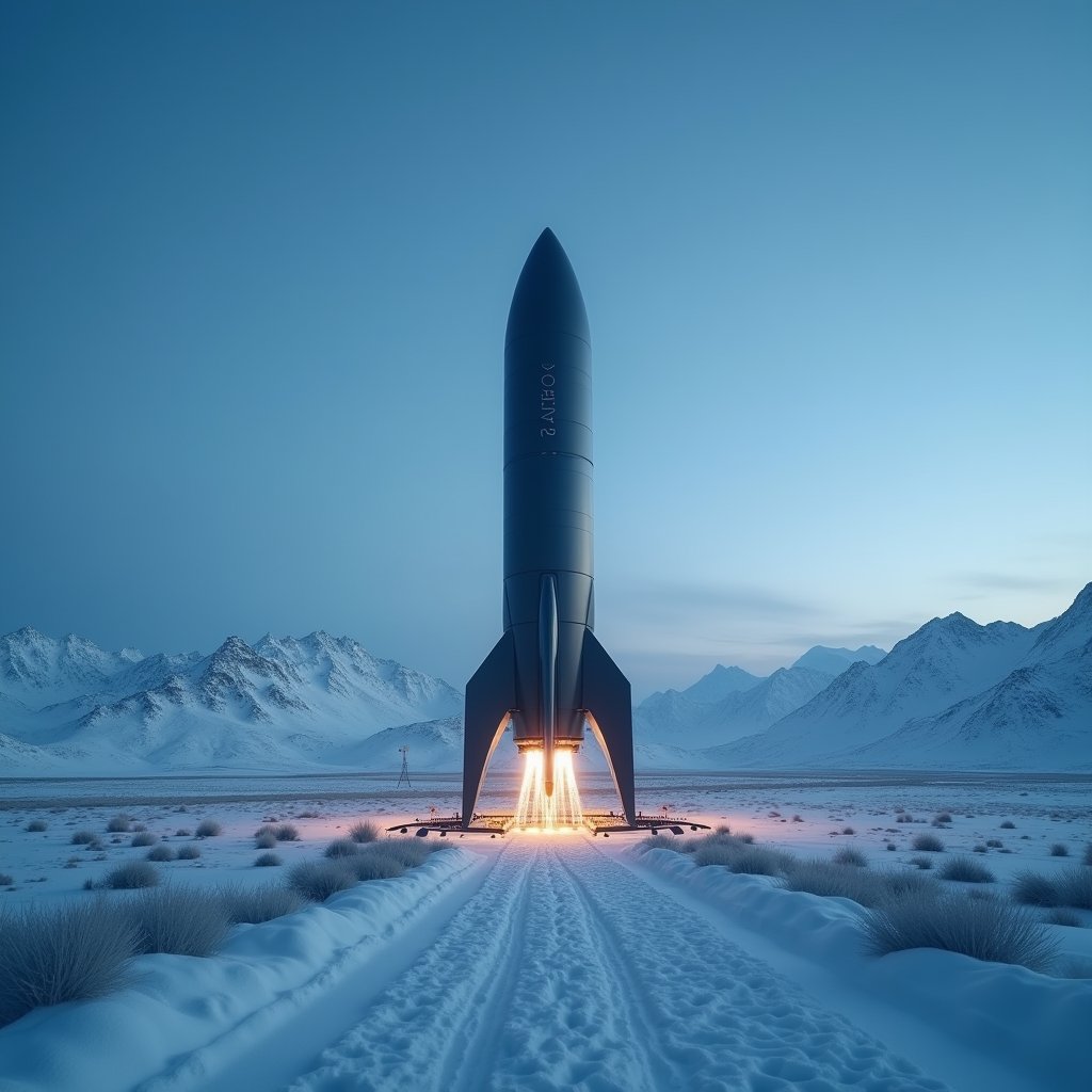 Frostfire Ascent at Dusk