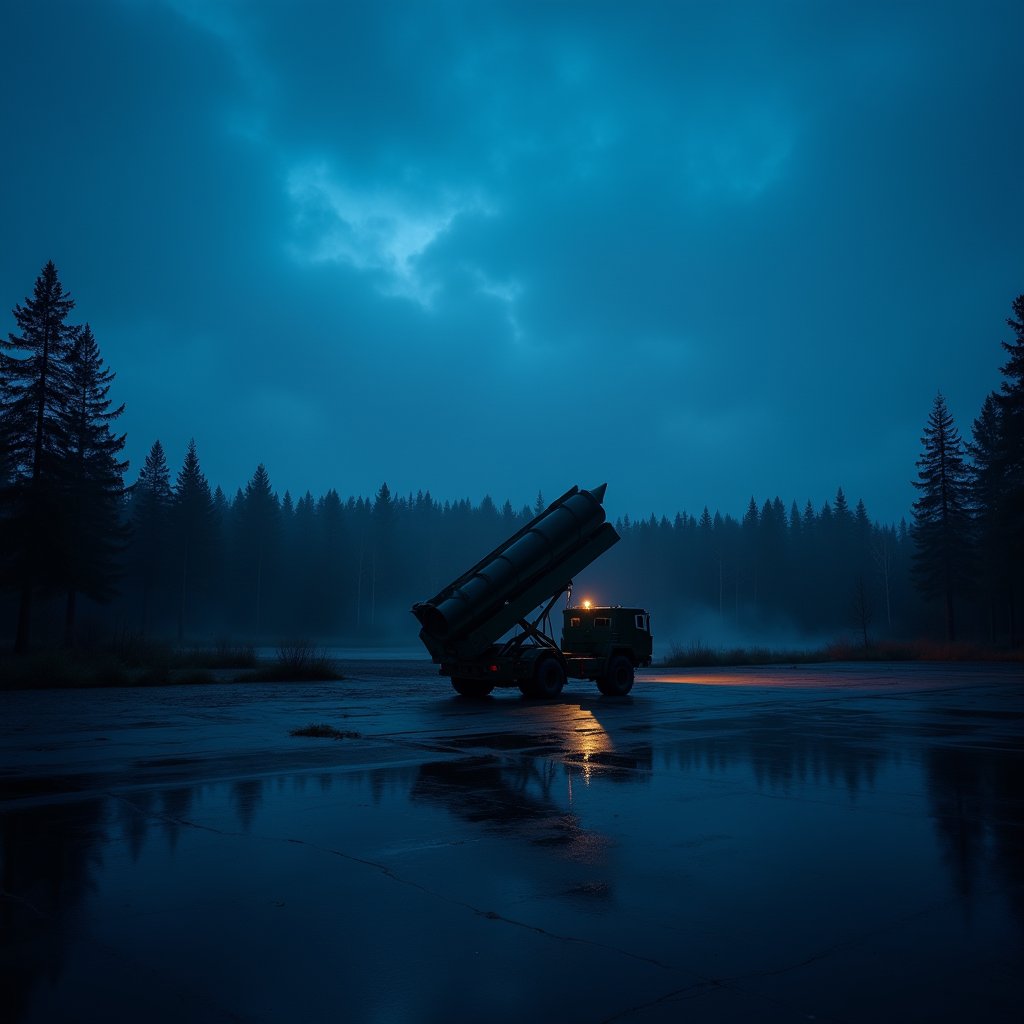 Canister Rises Through Black Spruce - War & Military AI stock
