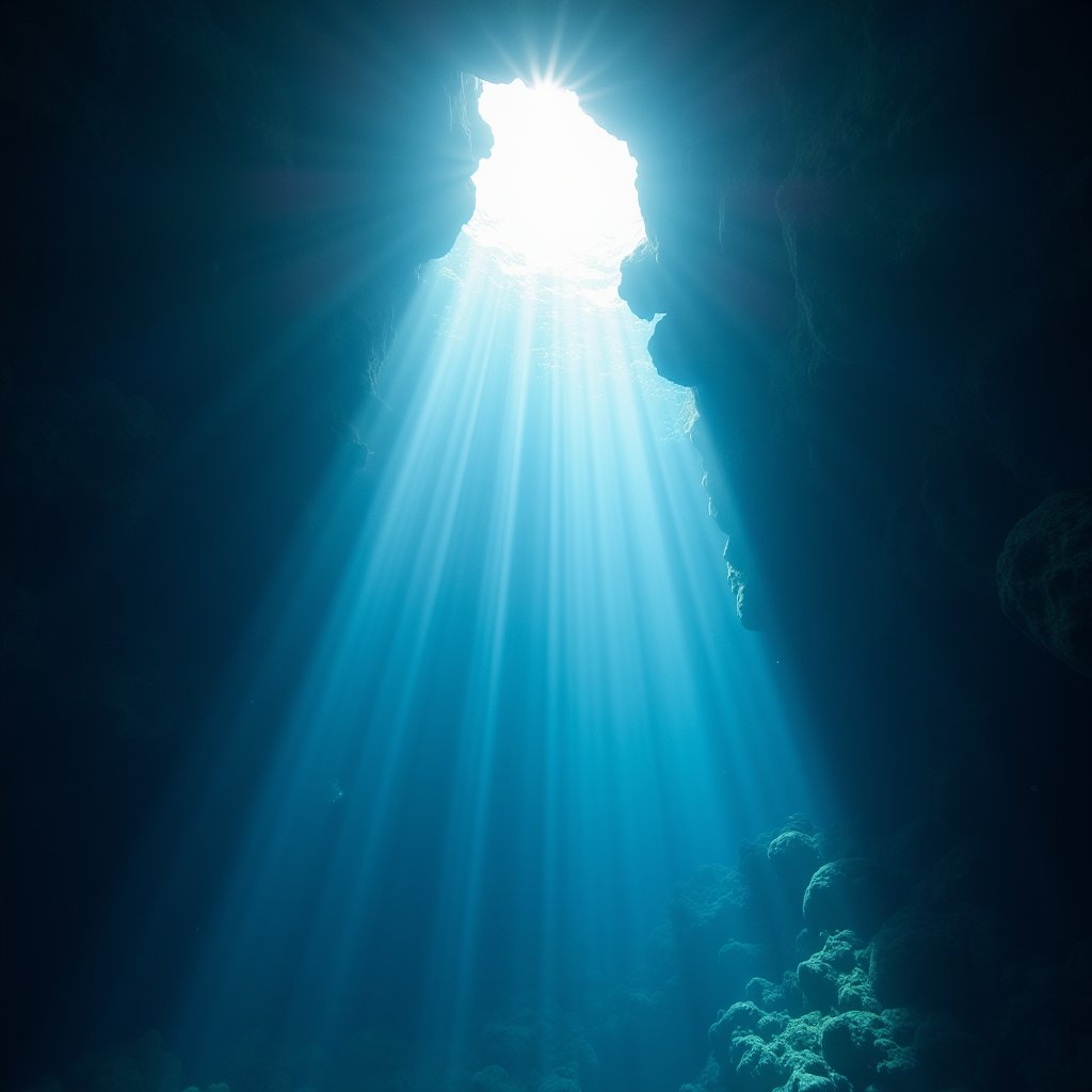 Mystic Blue Hole Depths - Water & Liquid AI stock