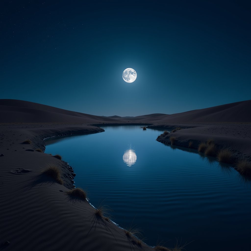 Moon Pool in Dunes - Water & Liquid AI stock