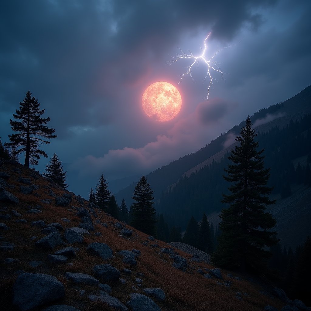 Electric Orb in the Mountains - Weather AI stock