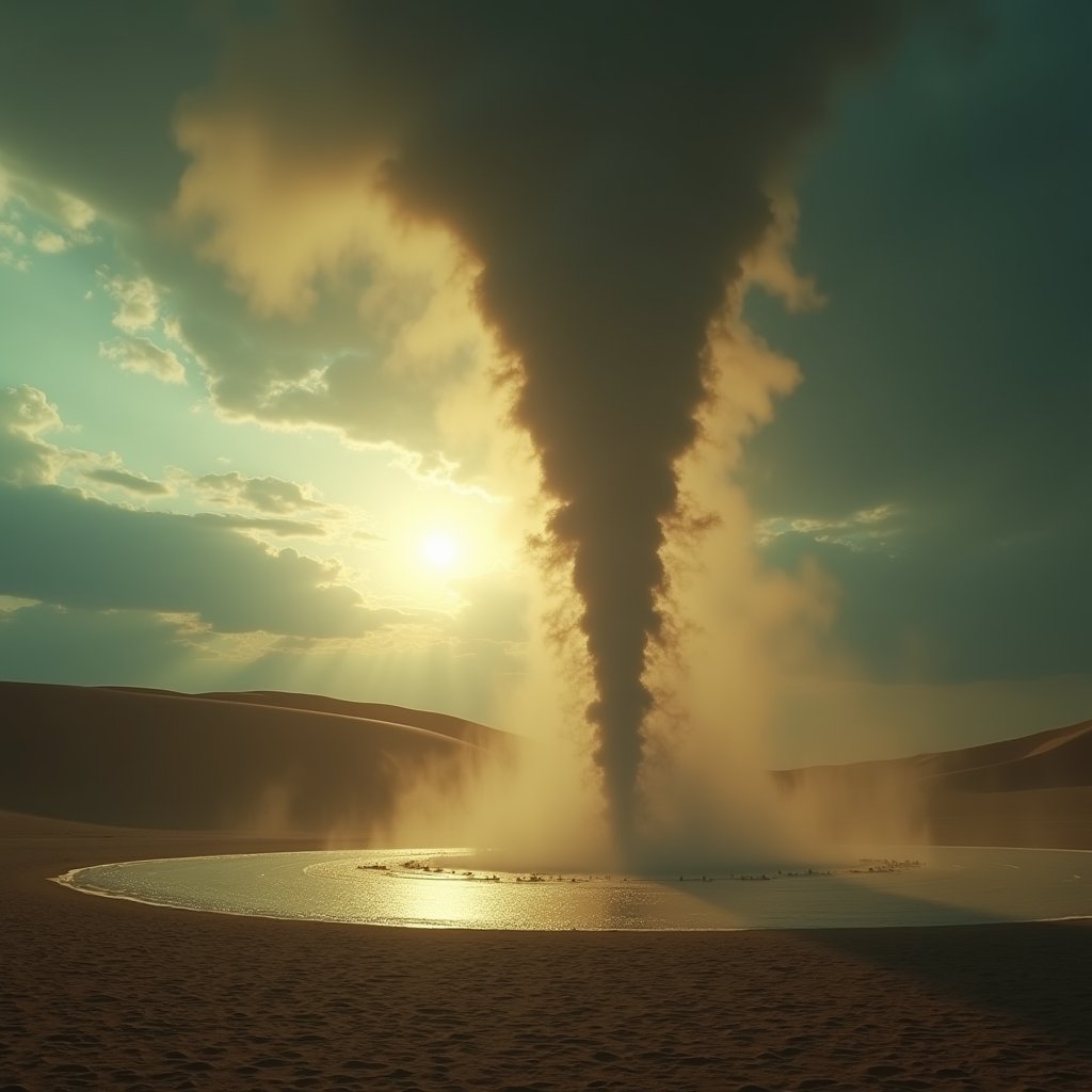 Desert Waterspout's Fury - Weather AI stock
