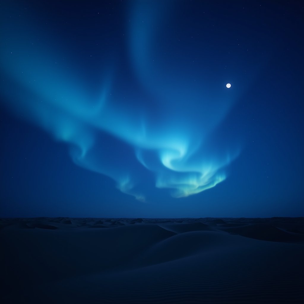 Midnight Clouds Over Sand - Weather AI stock