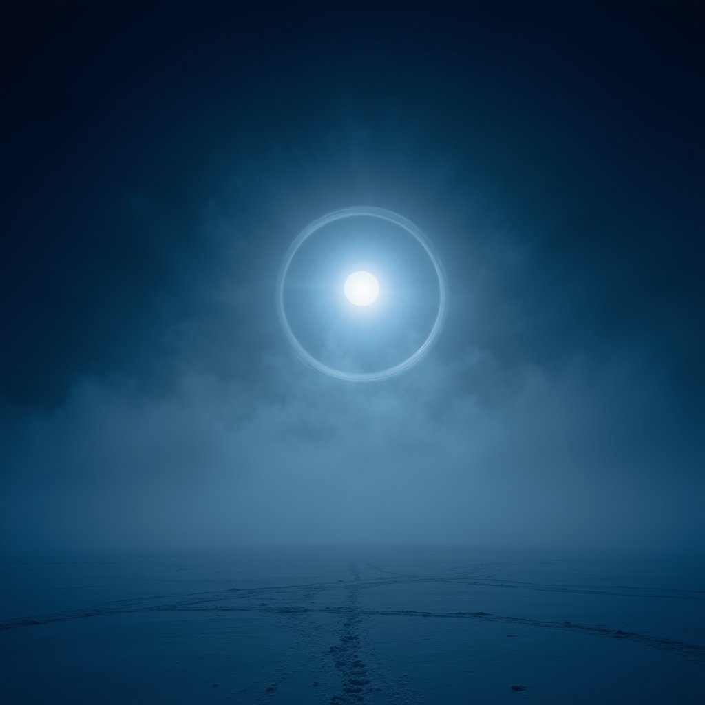 Two Silver Dogs Guard the Moon - Weather AI stock