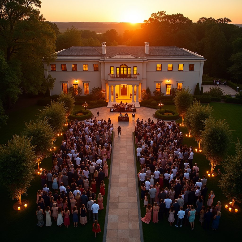 Golden Hour Serenade - Wedding & Events AI stock