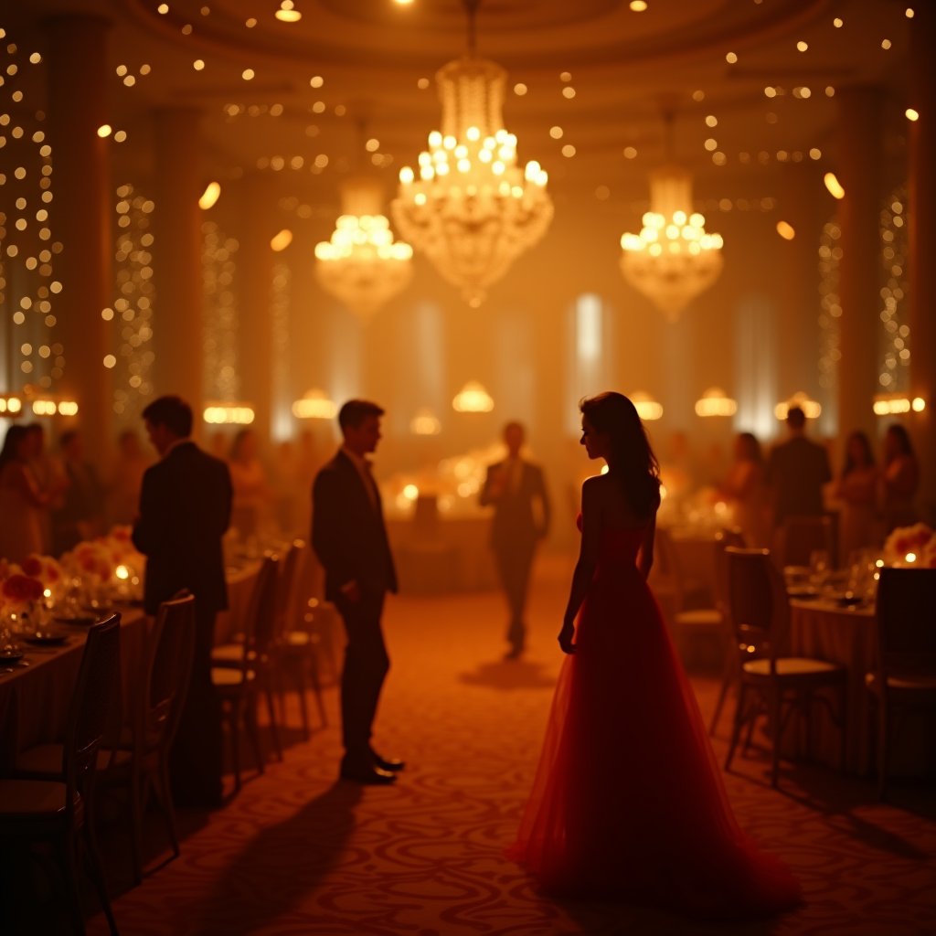 Gilded Twilight Soirée - Wedding & Events AI stock