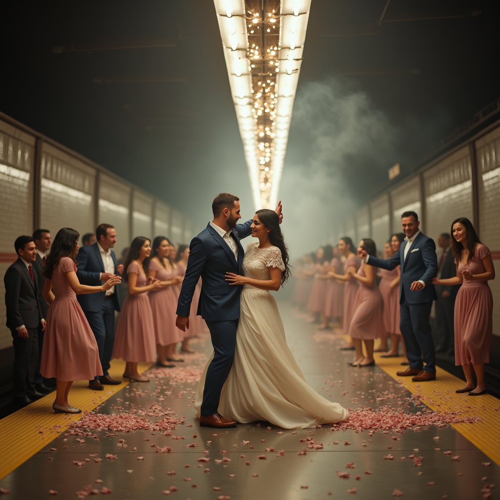 Petals Spin on Platform Granite - Wedding & Events AI stock