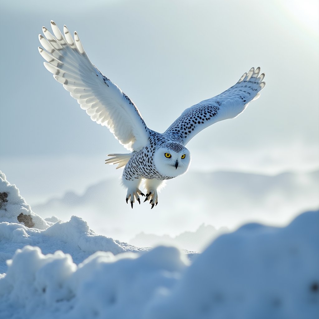 White Shadow Over Snowfield - Wild AI stock