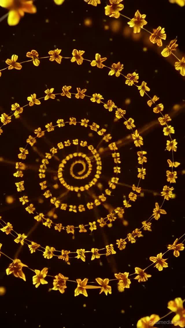 Golden Ratio in Amber - Abstract AI stock